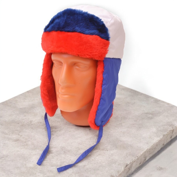 Ушанка с индивидуальной нашивкой унисекс / Экомех / Демисезонный головной убор